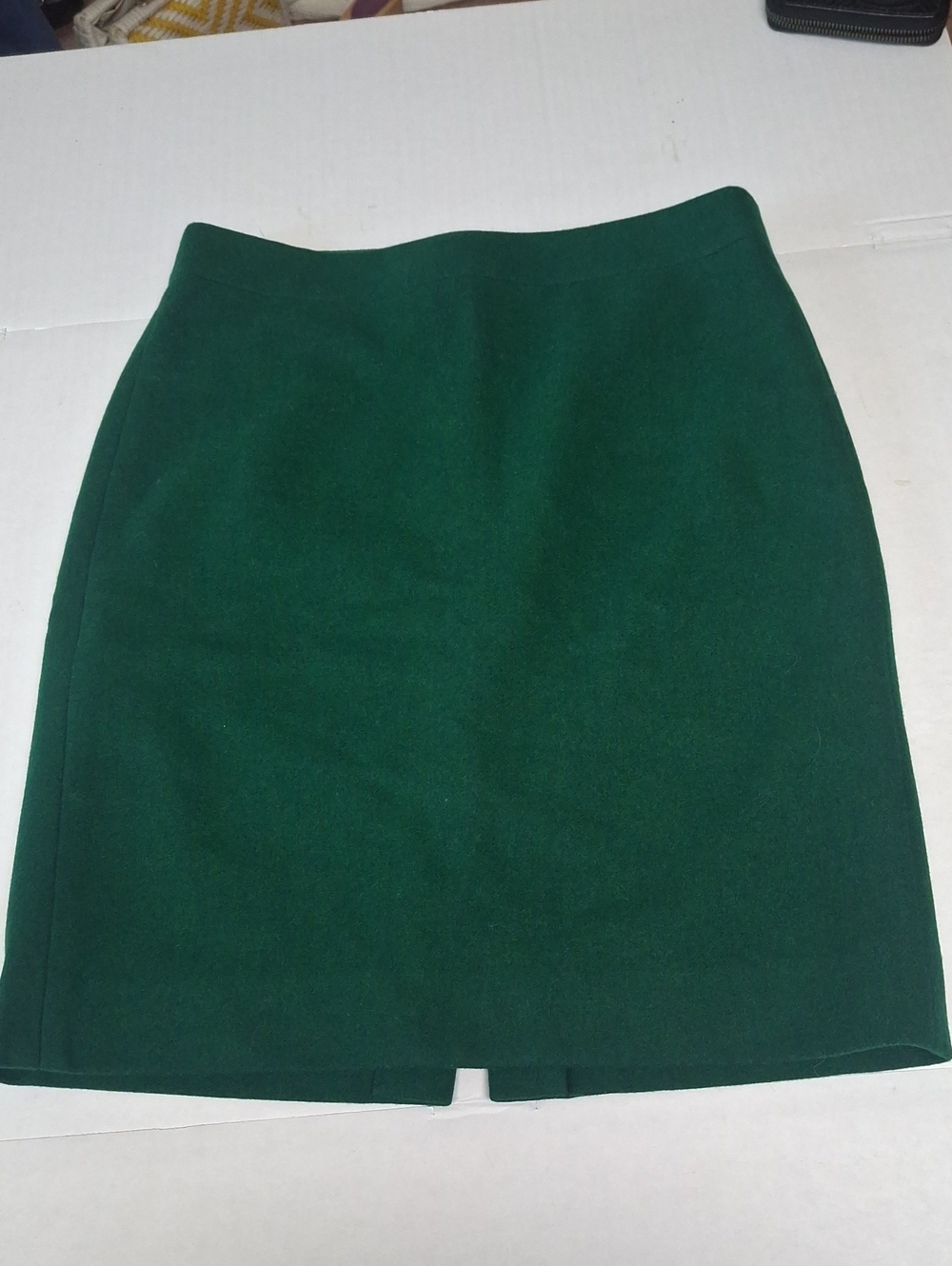 J.Crew "The Pencil Skirt" Emerald Green Wool Blend - Size 2